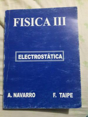 Libro de Electrostática Navarro, Taipe