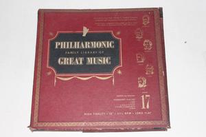 GE DISCO VINILO PHILHARMONIC FAMILY LIBRARY OF GREAT MUSIC