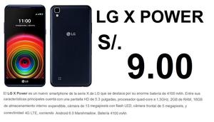 K220F LG X POWER S/. 9 Plan CLARO MAX 149