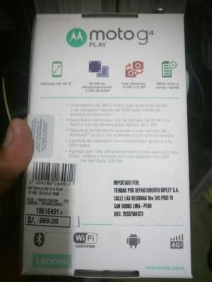 Motorola G 4 Play Dorado S/500