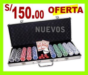 Poker en Maletín Nuevos Oferta 500 Ficha