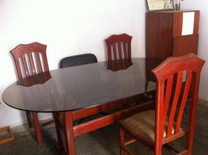 Juego de Comedor de 6 sillas 177x110