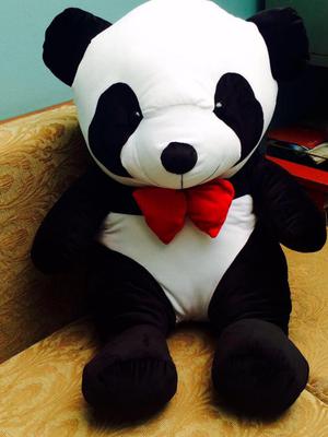 Oso Panda Moño Rojo Elegante