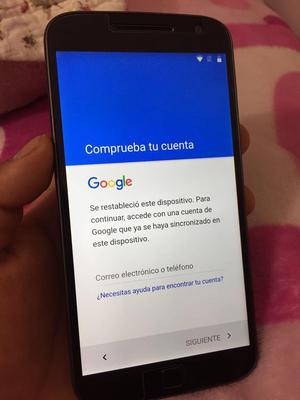 Remato Moto G4 Plus con Cuenta Google