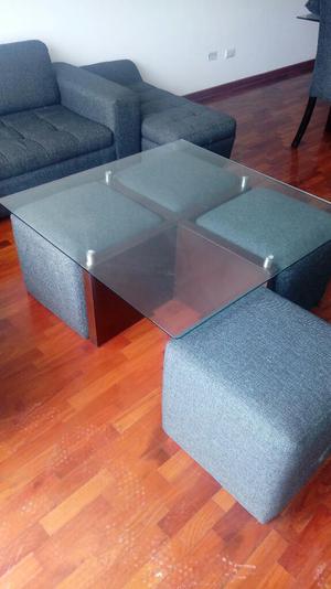 Mesa de Centro con Muebles