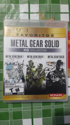 Juego de Ps3 Metal Gear Solid I,ii,iii