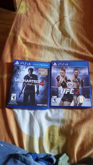 Uncharted Y Ufc 2 Ps4 Oferta