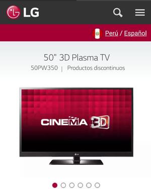 Venta de Tv 50 Plasma 3d