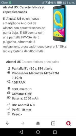 Alcatel U5 Nuevo