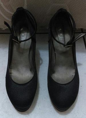 Zapatos Elegante De Noche Color Negro, Talla 37
