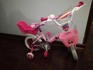 Bicicleta Barbie Aro 12 Para Niña