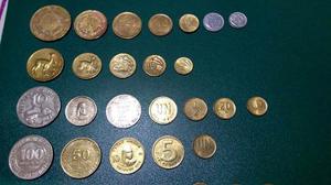 Lote De 31 Monedas Peruanas Del Peru Serie Completa