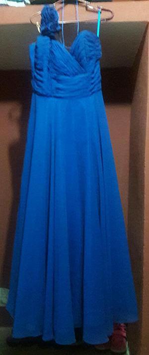 Precioso Vestido Elegante Colo Azul