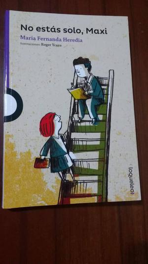 Vendo Libro NUEVO No estas solo, Maxi de Maria Fernanda