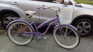 Bicicleta de Paseo Nueva Color Lila