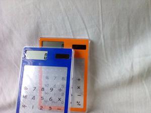 Calculadora Transparente Sin Pila, Usa Luz Solar O De Focos.