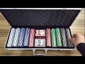 Poker Set 500 Fichas 11.5grms. Nuevos Maletin Cartas Dados
