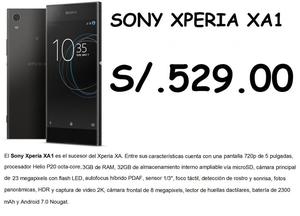 G SONY XA1 XPERIA S/.529 Plan CLARO MAX 119