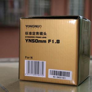 Lente Yongnuo De 50mm Yn50mm 1.8 Para Nikon 1.8g