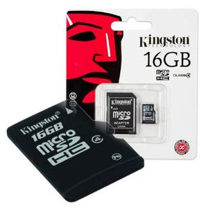 Mem. Micro Sd Hc 16gb Kingston C4+adapt¡100%orig.