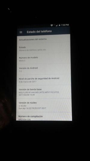 Moto C Totalmente Nuevo