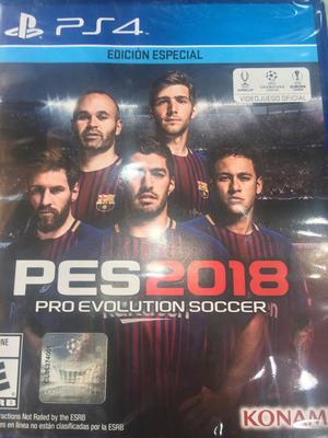 Pes 18 Pes Pro Evolution Soccer Juego Play 4 Ps4 Nuevo