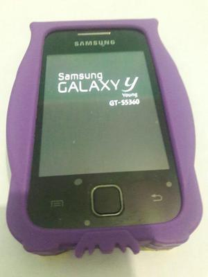 Samsung Galaxy Y Young GTS Con Protector Funcionando