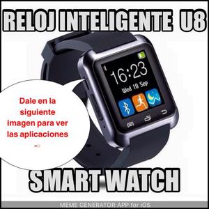 smart watch u8 reloj inteligente/ nuevo en caja solo color
