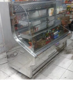 vendo exhibidora refrigerante INOX semi nueva S/