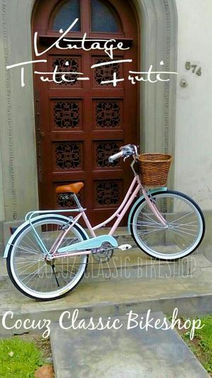 Bicicleta Vintage Mujer Retro Paseo New