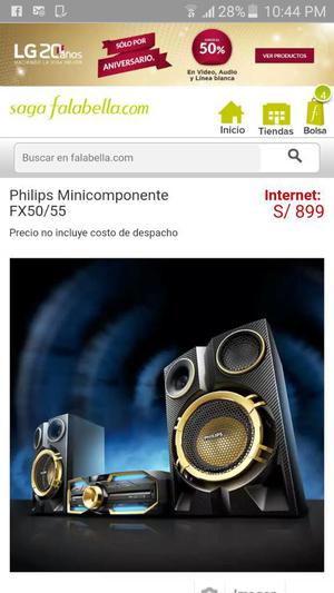 Minicomponente Philips Fx Nuevo