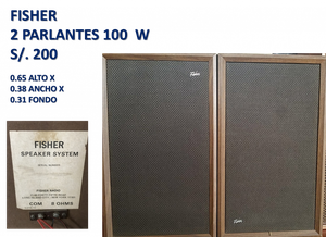 PARLANTES 100W FISHER