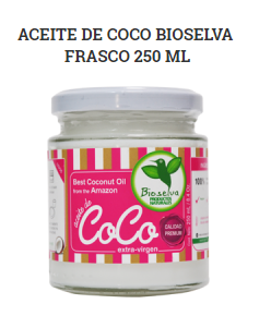 ACEITE DE COCO ORGÁNICO BIOSELVA EXTRA VIRGEN 250ml
