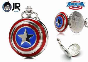 Captain America Marvel Reloj De Bolsillo Jrstore En Lince *