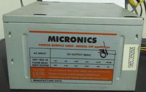Vendo Fuente de Poder Micronics de 230w/530 usado para pc