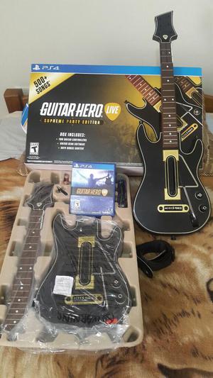 Vendo Pack Guitar Hero Live Ps4