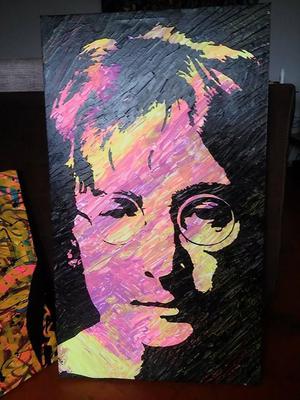 lennon en acrilico