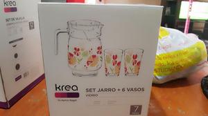 Jarra Y Vasos Krea