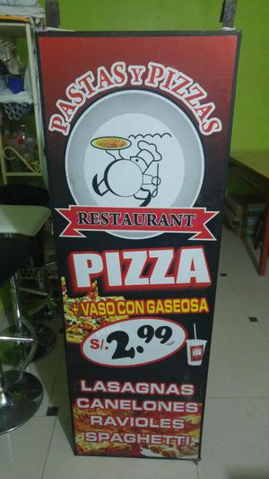Publicidad Luminosa para Pizzeria