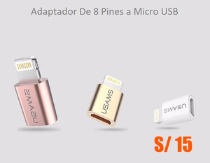 Adaptador USAMS De 8 Pines Micro USB