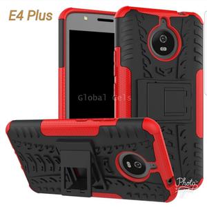 Case Motorola Moto E4 Plus Negro Rojo