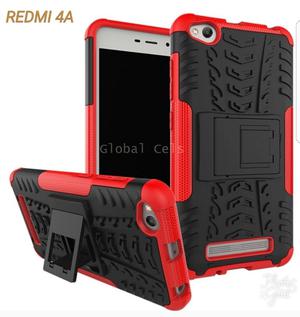 Case Xiaomi Redmi 4a Negro Rojo Soporte