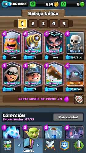 Cuenta Clash Royale 6 Legendarias Arena 9