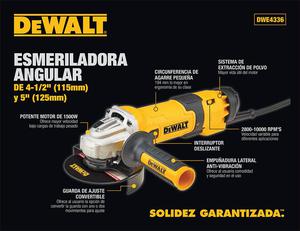 Esmeril, amoladora 4.5 DeWalt