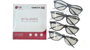 Lentes Gafas 3D LG Tecnologia Pasiva