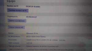 lap top toshiba i5
