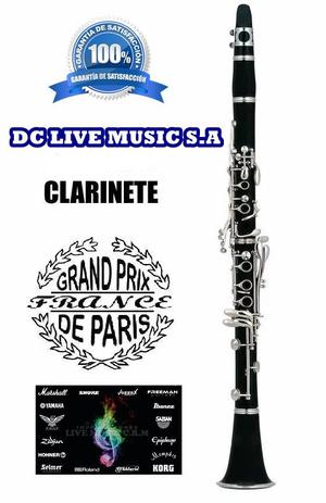 CLARINETE, MARCA GRAND PRIX PARIS FRANCW, NUEVAS, EXCELENTE,