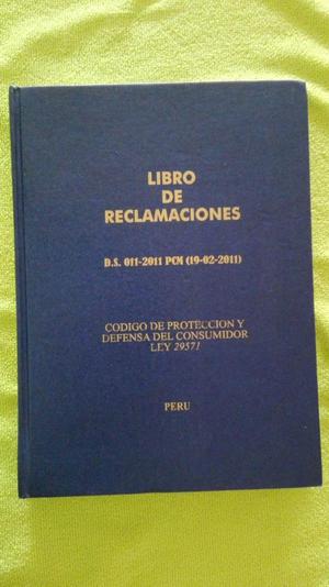 LIBRO DE RECLAMACIONES