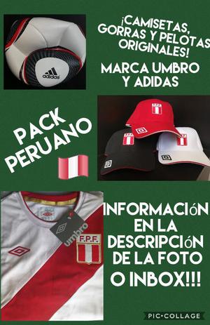 Camisetas, Gorras Y Pelotas de Perú