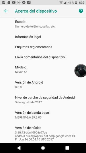Remato Mi Nexus 5x 32gb